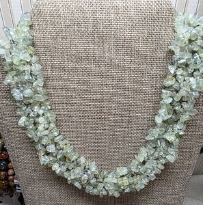 PREHNITE Bib Chocker Necklace